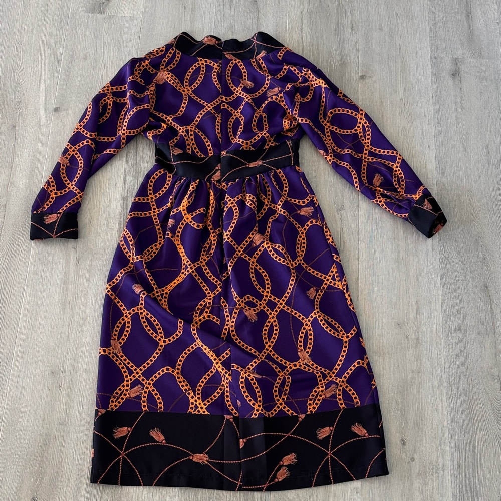 Neiman Marcus Purple and Black Dress - Picture 7 of 7